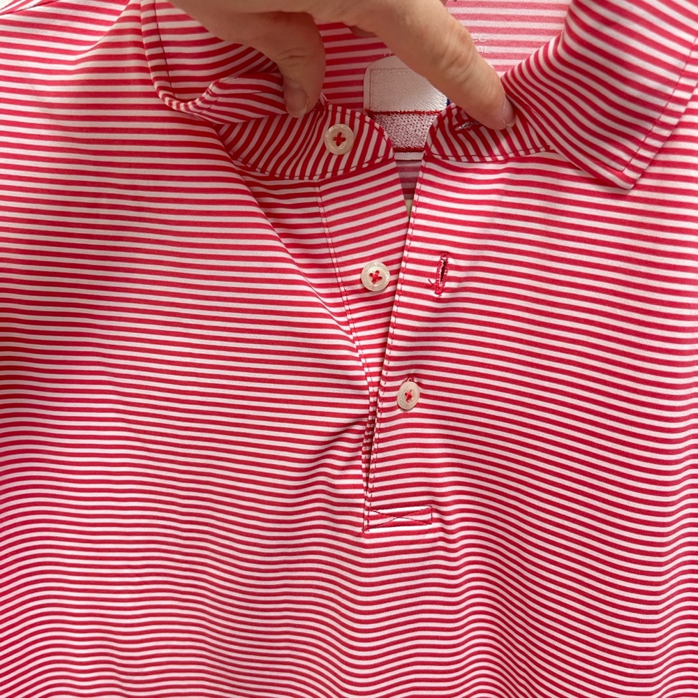 Draddy Sport Striped Golf Polo View 3